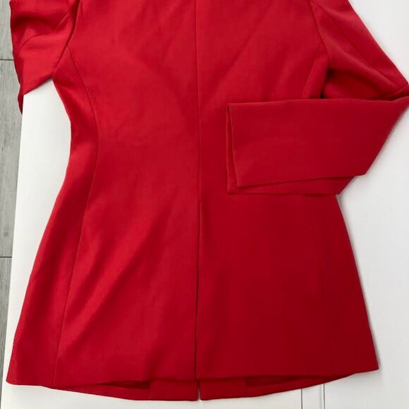 BCBGMAXAZRIA “Gia” Slit-Sleeve Blazer in Bold Red – Sleek, Statement-Making - Picture 6 of 6